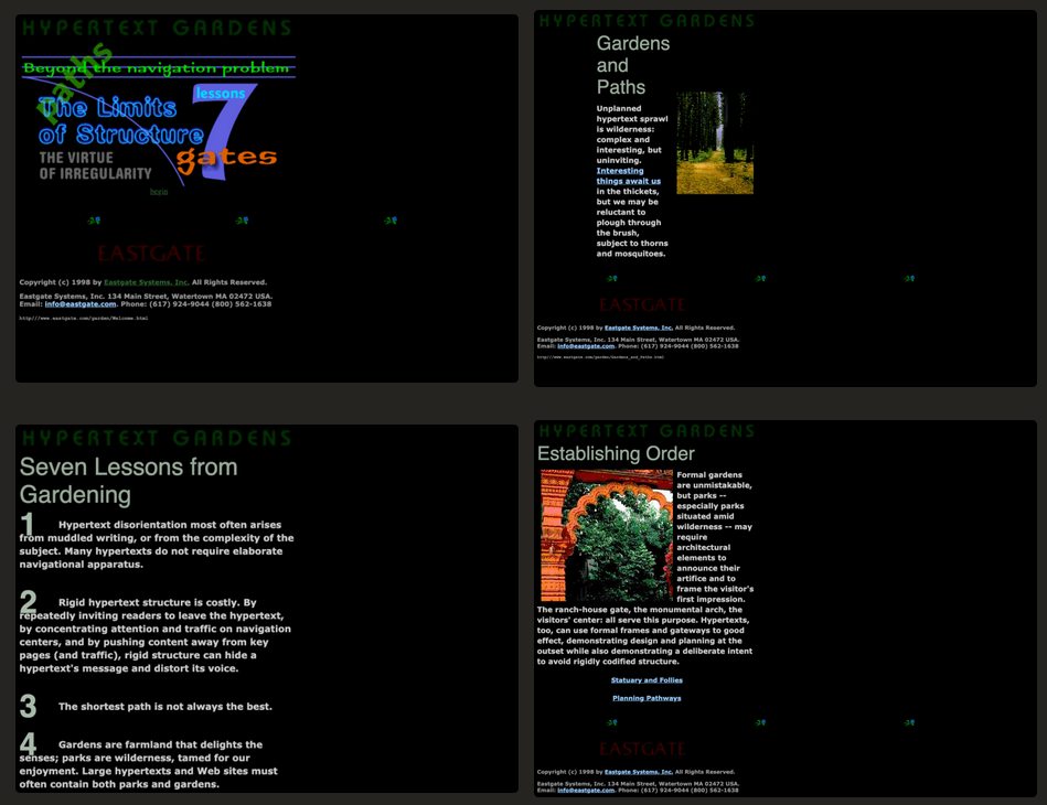Hypertext Gardens